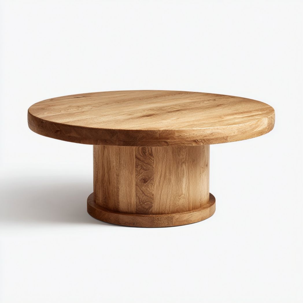 Eettafel van massief eikenhout voor de eetkamer - 75 x 75 x 30