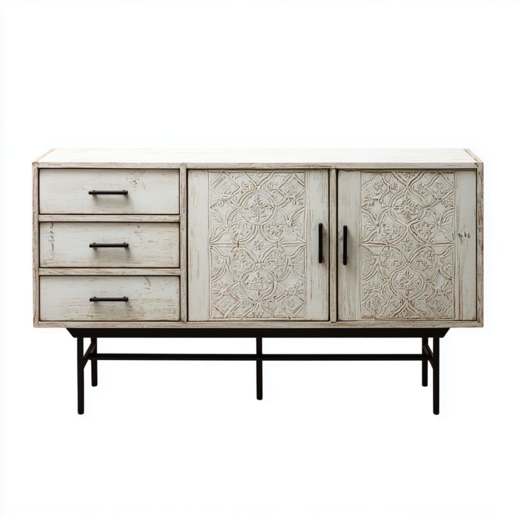 Dressoir van hout voor de eetkamer met opbergruimte - 120 x 40 x 75