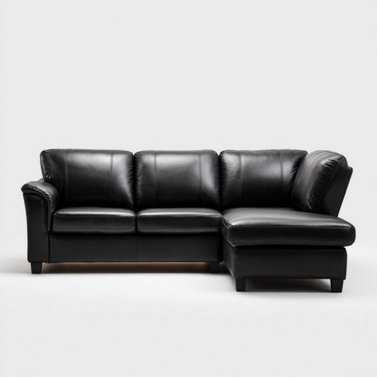 Hoekbank van kunstleer voor de woonkamer - 230 x 85 x 90